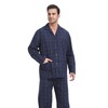 Amaxer Men's Cotton Pyjamas Set, Black check with red and