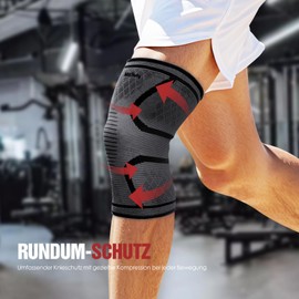 MitButy Knee Brace for Men and Women, 2 Pack Bandage Knee (M: 42-47cm)