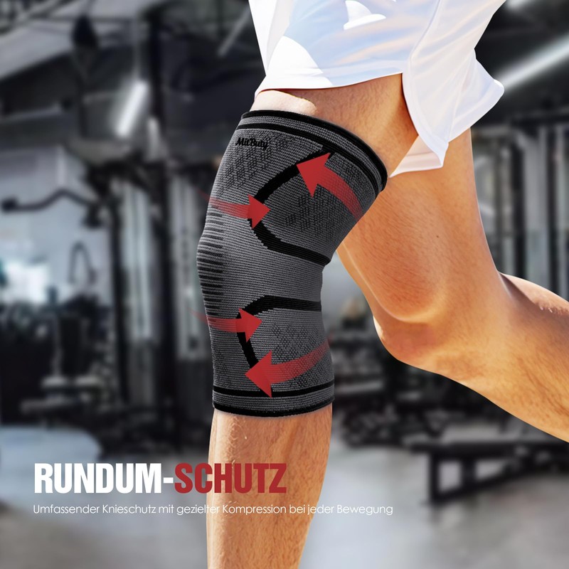 MitButy Knee Brace for Men and Women, 2 Pack Bandage
