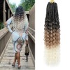 DoeSeor 24 Inch Goddess Locs Crochet Hair Deep Wave 8
