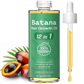 Aceite de Batana：60ML Aceite de Batana Para El Cabello-Batana Oil |100% Natural con Extractos de Plantas para Prevenir La CaíDa del Cabello y Promover un Cabello MáS Abundante | Mejora las Puntas Abiertas y la Caída del para Hombres y Mujeres