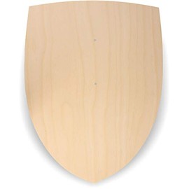 Knight's shield made of 3 mm birch plywood, natural, without handle or loop