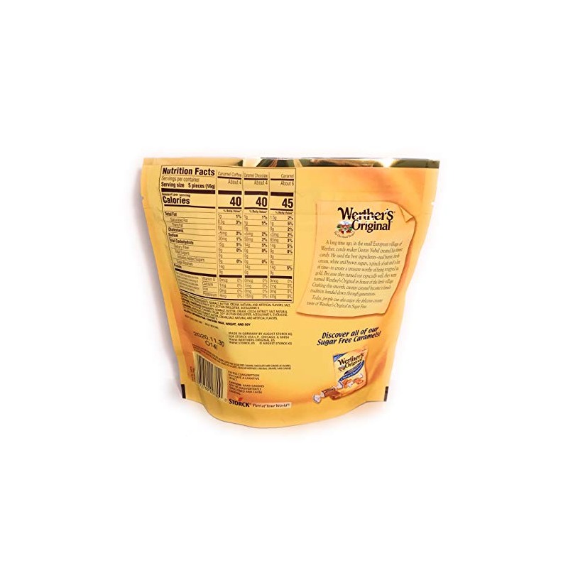 Werther's Original Sugar Free Assorted 7.7oz. Caramel Coffee, Caramel Chocolate,