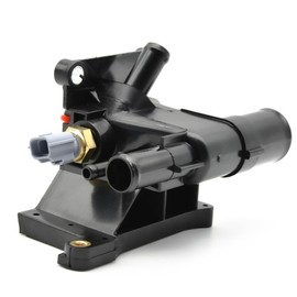 IZYSS Engine Coolant Water Outlet Thermostat with Sensor for Mazda 3 5 6 2006-2013 CX-7 2010-2012 LF941517Z LF94-15-17Z 902-690 water outlet housing