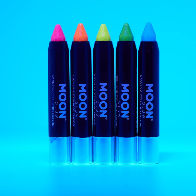 Moon Glow Neon UV Glitter Makeup Stick Body Chalk Crayons