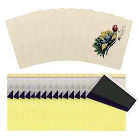 BAMTTOO Tattoo Skin Practice Kit with Transfer Paper Fake Skin Tattoo Practice Skins 15pcs Tattoo Stencil Paper Tattoo Supplies Tattoo Kit (10S Skin+15 Paper)