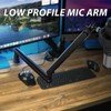 Mic Arm Low Profile, Heavy Duty Microphone Boom Arm, 360°Rotatable
