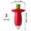 Fruit Corer 3 Pieces, Strawberry Starter, Strawberry Huller Tool, Used