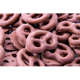 CrazyOutlet Gourmet Milk Chocolate Covered Mini Pretzels, Salted, Bulk Pack, 5 Lbs