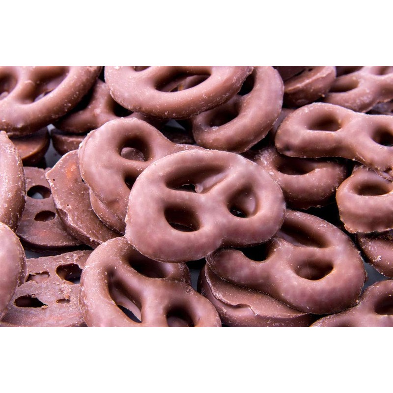 CrazyOutlet Gourmet Milk Chocolate Covered Mini Pretzels, Salted, Bulk Pack,
