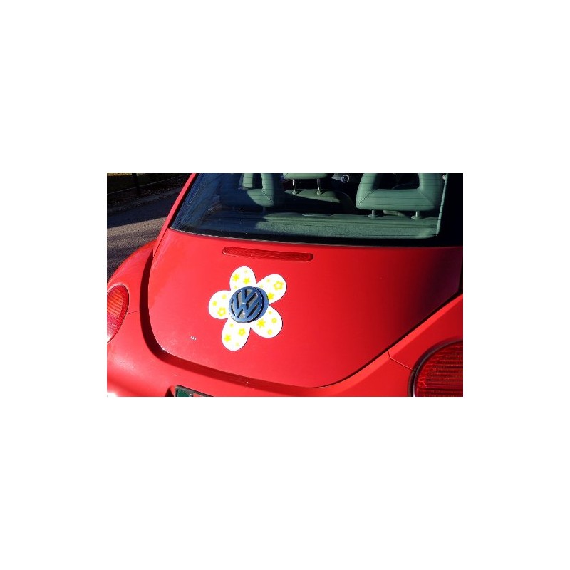 Bling My Bug Magnetic VW Beetle Decal Yellow Daisy