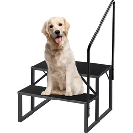 TREATLIFE HOME Portable RV Steps with Handrail for Enhanced Safety and Comfort, Sturdy and Easy to Use, Outdoor RVs and Mobile Homes