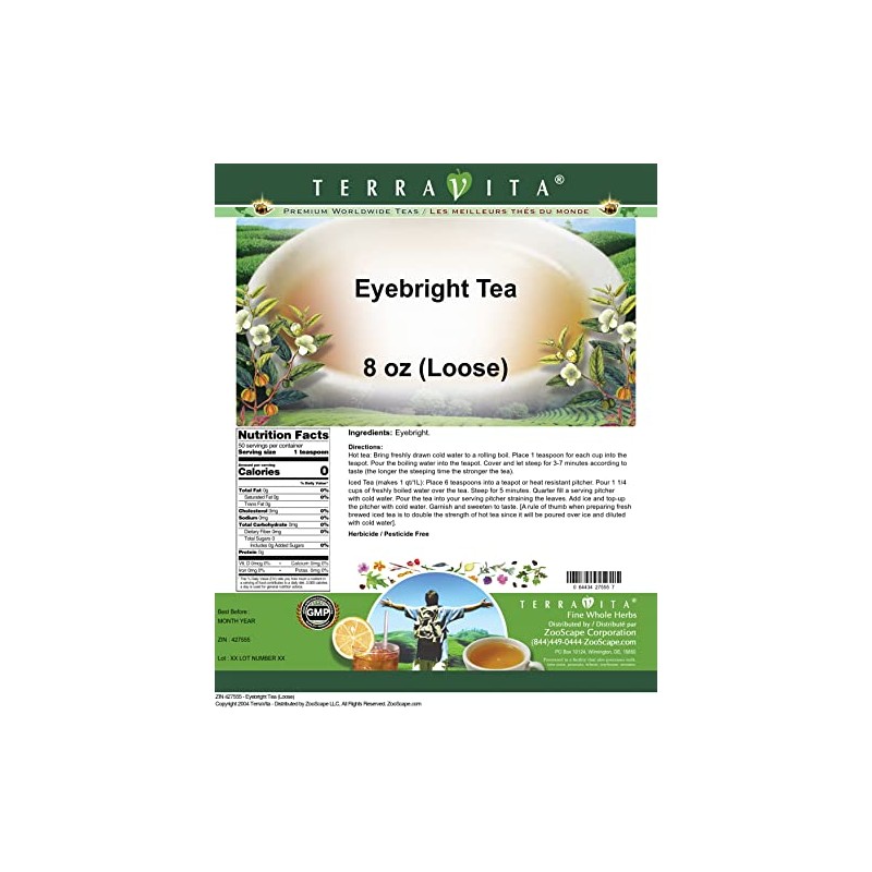 Eyebright Tea (Loose) (8 oz, ZIN: 427555)