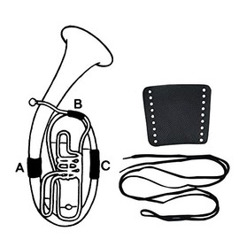 Gewa 720590 Tenorhorn, Part B Valve Guard Leather String Fastener