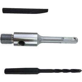 PRODIAMANT SDS‑Plus Adapter M16 Including Pilot Drill and Ejection Wedge - for Diamond Countersink & Drill Bits with M16 Internal Thread