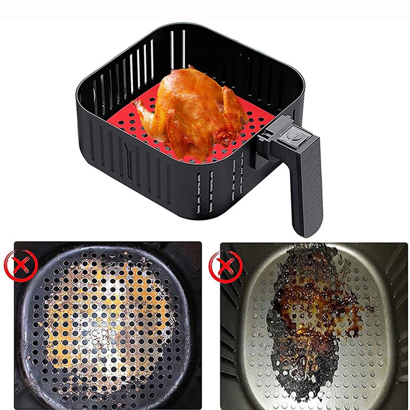 Reusable Air Fryer Mats Stick Proof Dishwasher Safe Oil Resistant