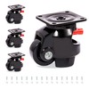 Nefish Leveling Casters Set of 4 Heavy Duty 80F, Retractable
