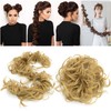 IMISSU Large Size Hairpiece Curly Messy Hair Bun Wrap Scrunchies