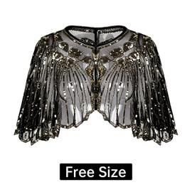 ELECLAND 10 Pieces 1920s Flapper Accessories Set Fashion Roaring 20's Theme Set with Headband Headpiece Long Black Gloves Necklace Earrings for Women(Apricot Gold)