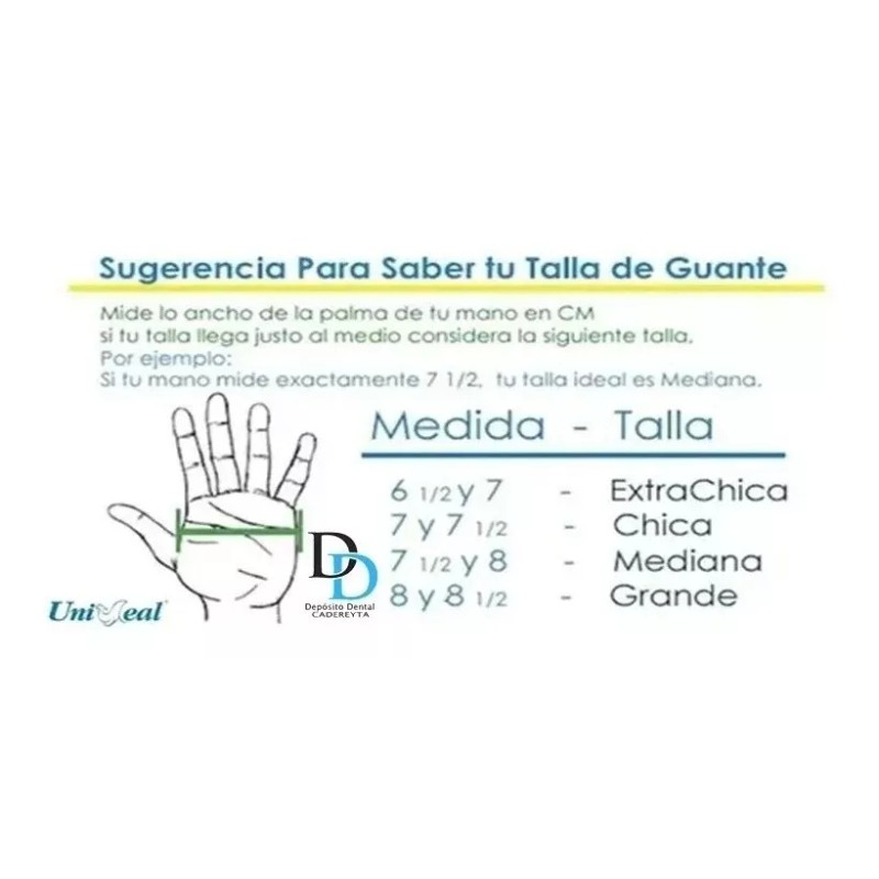 UniSeal Guante Latex Extra Chico Uniseal ( 200 Pzas )