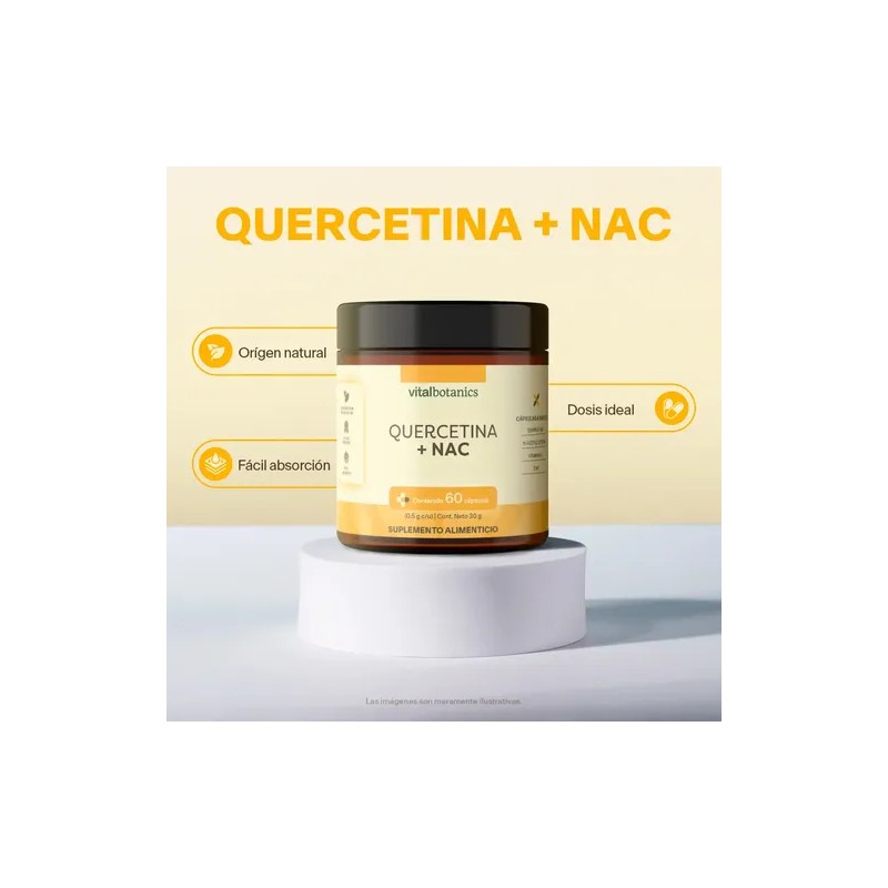 Vitalbotanics Quercetina + Nac Con Zinc Y Vitamina C 60