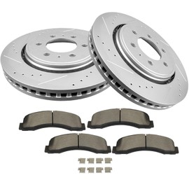 OCPTY Front Brake Kit Fit For Ford For Expedition 2010-2021,For Ford For F-150 2010-2020,For Lincoln For Navigator 2010-2021 54153 D2087 Pads + Brake discs