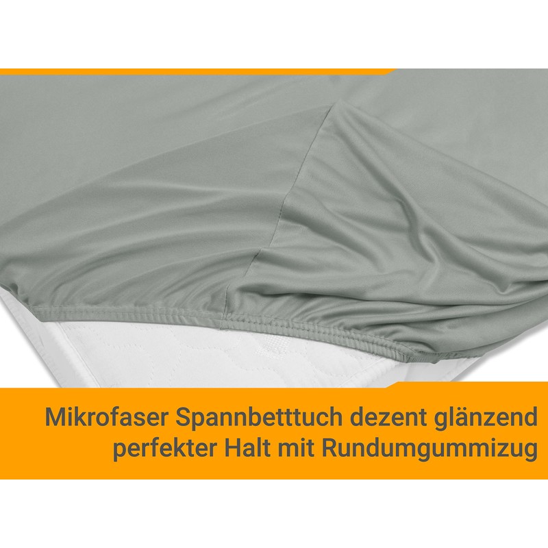 npluseins Microfibre Fitted Sheet - Breathable and Suitable for Allergy