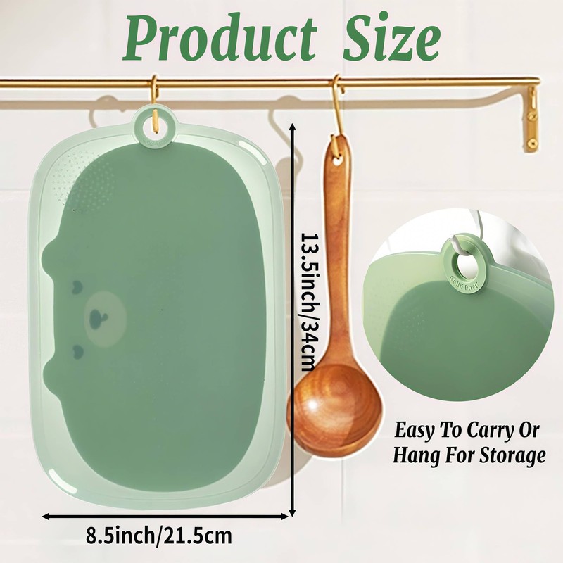 Cutting Boards for Kitchen Dishwasher Safe,Large Plastic Cutting Board(8.5"×13.5")