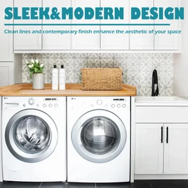 Royxen Laundry Countertop Solid Wood, Countertop for All Front-Loaded Washing Machine and Dryer, Extra Room for Laundry Room, Oak