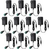 Copkim 10 Pcs 12V Power Supply 12V DC 24W LED