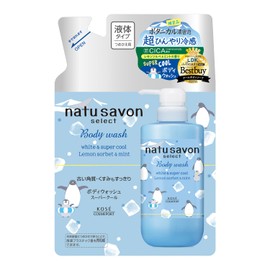 Softimo Natural Sabon Select White Body Wash, Super Cool Refill, 12.2 fl oz (360 ml) Cooling Body Soap