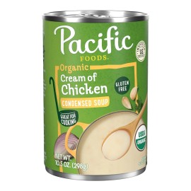 Pacific Foods Organic Cream of Chicken Condensed Soup, 10.5oz (1 or 12 Cans)  - 12 Cans