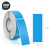 Blue Rectangle Stickers 3 x 1 Inch Color Coding Labels