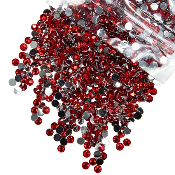 qiipii qiipii 5300PCS 3mm Siam Red Crystal Resin Rhinestones for