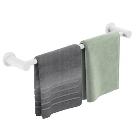 ULIBERMAGNET Magnetic Towel Holder, 1 Set Magnetic Towel Bar Holder with Adjustable Length, White Non-Slip Magnetic Towel Rod Rack for Refrigerator, Dishwasher, Oven, Laundry