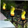 OSALADI Bird Decoration 2 Pieces Parrot Garden Stake Solar Light