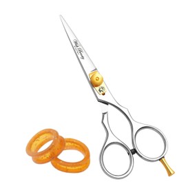 Wishbeauty 5.5" Hairdressing Scissors, Hair Cutting Scissor for Professional Hairdressers, Barber Stainless Steel Scissors for Hair Cutting, Sharp Hair Scissors for Women (Silver 5.5 Inch)