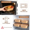 65 Pack 19oz Kraft Paper Snack Bowls with Lid, Disposable