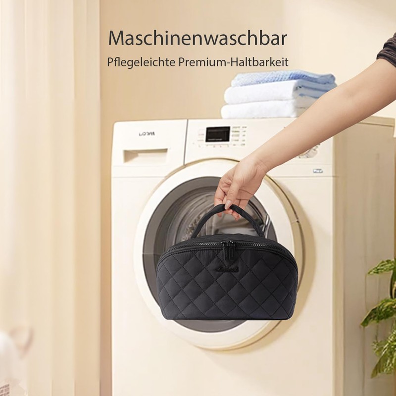 LOVEVOOK Women's Cosmetic Bag, black, L