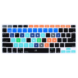 HRH FL Studio Fruity Loops Shortcuts Hotkey Silicone Keyboard Cover Skin for MacBook Air 13,for MacBook Pro13/15/17(with or w/Out Retina Display,2015 or Older Version),for iMac Older,USA and European