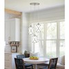 Osimir Brushed Nickel Dining Room Chandelier Light Fixture, 3-Light Pendant