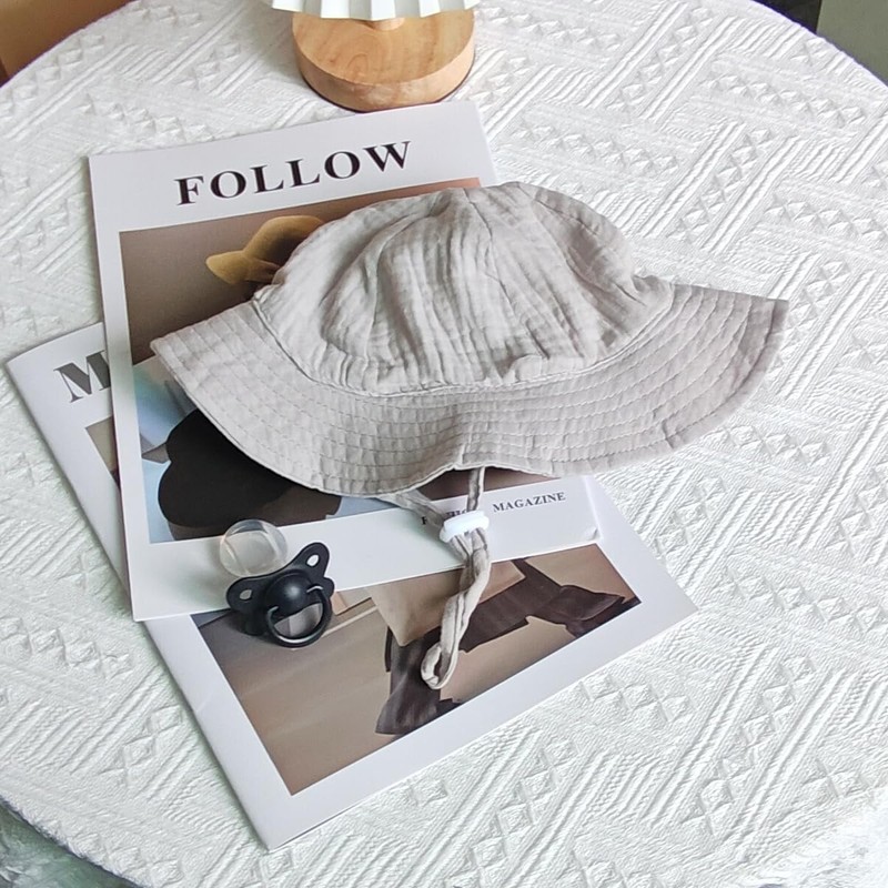 RUNQIU 【Cotton Baby Hat】 Perfect for Sun Protection! Floral Kids