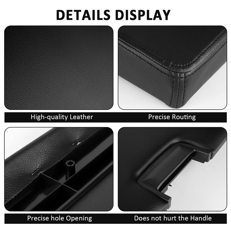 LCWRGS Center Console Lid with Latch Compatible with 2007-2013 Chevy