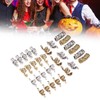 Viking Beard Hair Beads DIY Decorative Hair Braiding Beads for