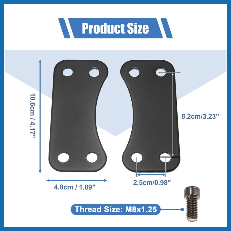 A ABSOPRO Motorcycle 21" Front Wheel mudguard Risers Lift Bracket