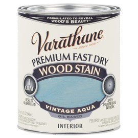 Rust-Oleum 297427 Vintage Aqua Varathane Premium Fast Dry Wood Stain, 1 Quart, 2 Pint Can (Pack of 2)