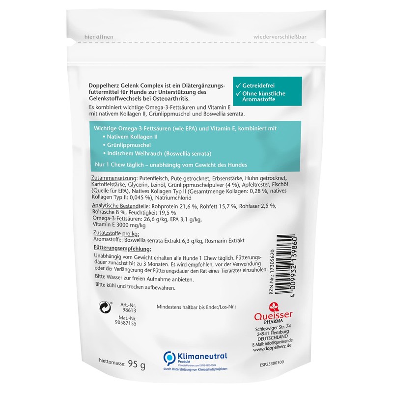 Doppelherz Joint Complex for Dogs - To Support Joint Metabolism