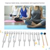 8pcs Tuning Fork Set Aluminum Alloy Tuning Fork 126.22Hz Sound