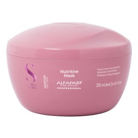 Alfaparf Milano Semi Di Lino máscara nutritiva para cabello seco – seguro en cabello tratado con color – Sulfato, SLS, parabenos y parafina – calidad de salón profesional, 6.76 oz (199.91 ml)