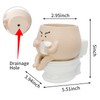 Toparad Face Self Watering Planter Pots Funny Toilet Plant Pot